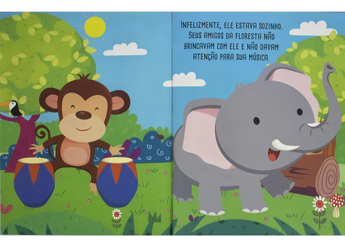 Meu LIVRO-Box com Quebra-cabeça: Animais da Floresta, de Brijbasi Art Press. Editorial Happy Books, capa mole em português, 2022