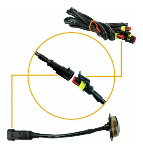 Kit Led De Parrilla Policial Azul Y Rojo Con Control 4pcs