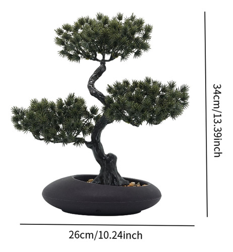 Pino De Bonsai Artificial Realista Pequeñas Falsas De