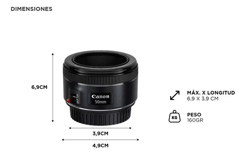 Lente Canon Ef5018 Stm Ideal Para Fotografía General