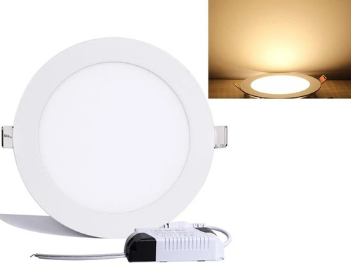 Luminario Plaflon Led 3w De Empotrar Luz Calida Oferta 12 Pz