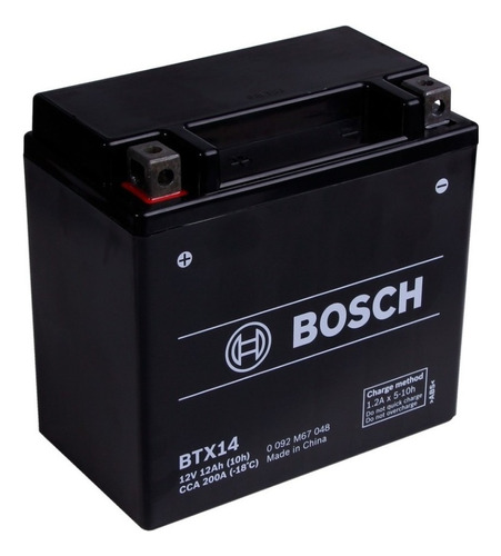 Bateria Moto Bosch Btx14 Buell Blast 00/09