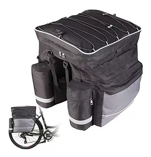 Vidaxl Bolsa Doble Para Bicicleta Alforja Impermeable 35 L - Bolsa De  Bicicleta