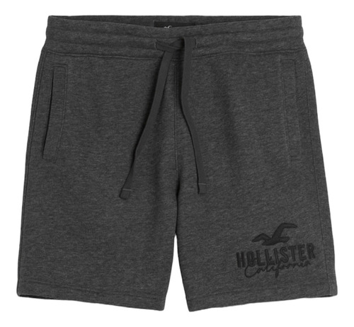 Short De Jogging Hollister Estampado Vertical 