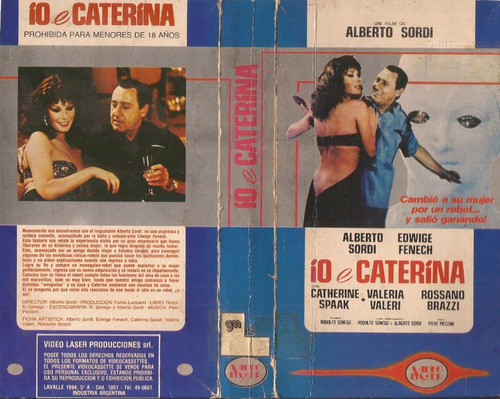 Io E Caterina Vhs Alberto Sordi Edwige Fenech Valeria Valeri