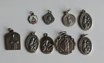 Comprar Antiguas 9 Medallas Dijes Religiosos Precio X 9! Bellas