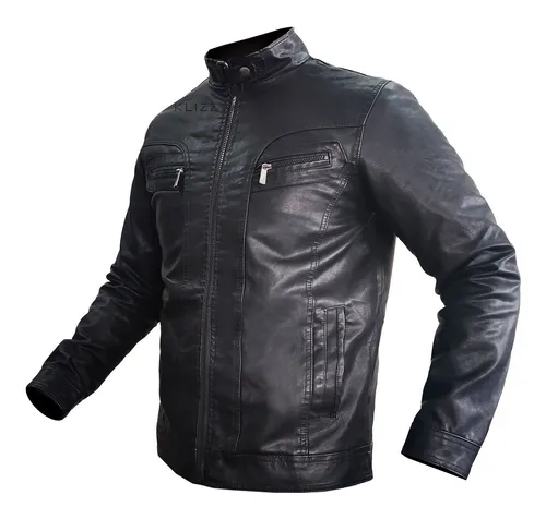 Jaqueta De Couro Masculina Casaco Ozzy Corta Vento Slim Frete gr tis
