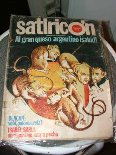 Revista Satiricon 4 Humor Politico Argentino Decada Del 70