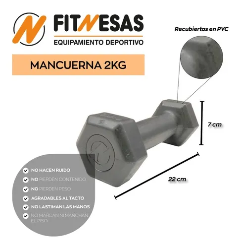 Kit Set Colchoneta 2 Mancuernas 2 Kg 2 Tobilleras 2 Kg