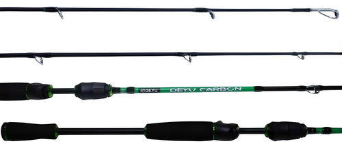 Vara Para Carretilha Carbono Oca 1,68m 8-17lb Verde - Deyu