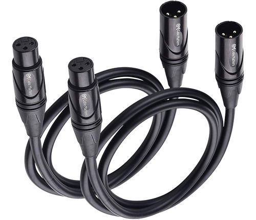 Cable Matters Paquete De 2 Cables De Microfono Premium Xl...