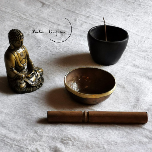 Imagen 3 de 6 de Set De Cuencos Tibetanos De 8+12+16 Cm - Buda Orfebre