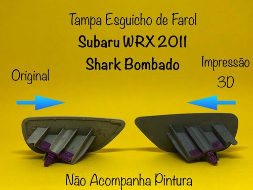 Imagem 5 de 5 de Tampa Lavador Farol Subaru Wrx Sti 2011 - Com Trava