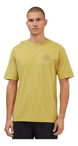 Polera Quiksilver Waterman Up Country Hombre Burnished Gold