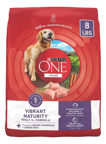 Purina One Adulto Smartblend Vibrant 7+-sabor Pollo 3.6k