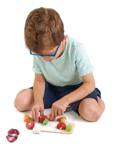 Tender Leaf Toys - Mini Tabla De Cortar De Chef - 16 Piezas