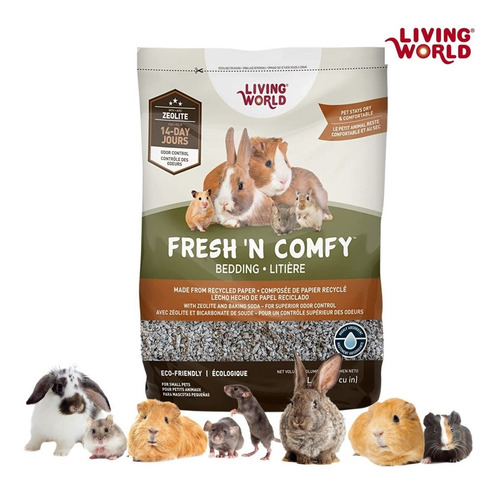 Imagen 4 de 6 de Sustrato Papel Fresh'n Comfy 20l Beige Living World