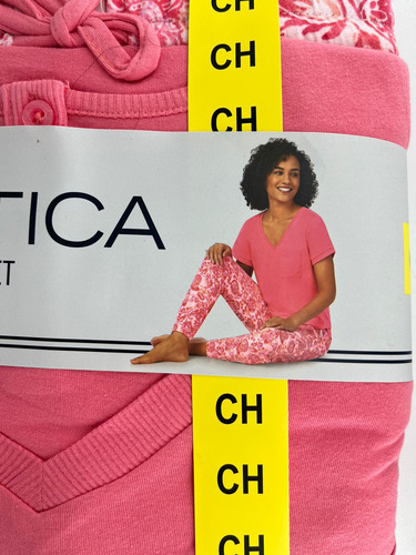 Pijama Nautica Mujer 4 Pz 100% Algodón Original Comoda