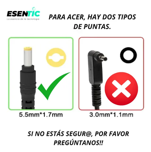 Cargador Para Acer Aspire A355-55 N18q13 19v 3.42a 65w