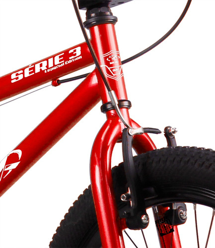 Bicicleta Bmx Aro 20 Pro-x Série 3 Freio V-brake Cor Vermelho Metal