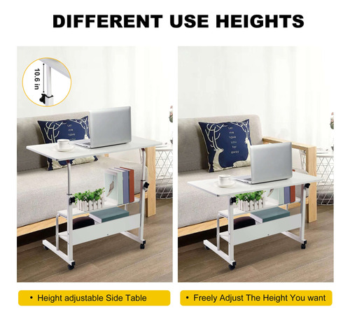 Mesa Ajustable Para Estudiante Computadora Portátil Muebles Blanco