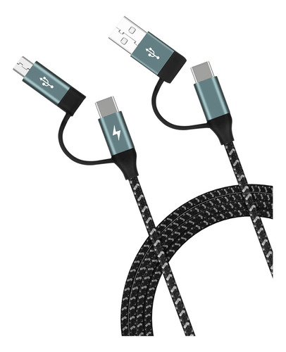 Momax Cable De Carga Rpida Multiusb C, 4 En 1 Usb C/usb A A 