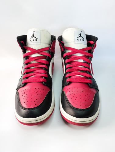Zapatillas Nike Air Jordan 1 Mid Alternate Bred Toe Usadas (Usado)
