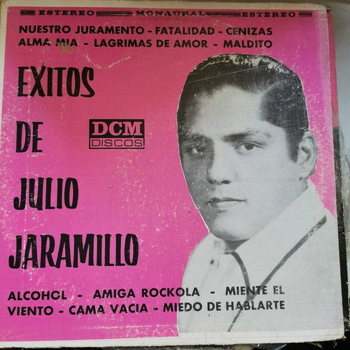 Disco Lp:julio Jaramillo- Exitos De Julio