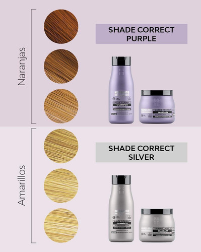 Imagen 3 de 4 de Máscara Púrpura Hairssime Shade Correct Anti Naranja Matiza