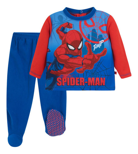 Pijama Bebé Niño Polar Azul Spiderman