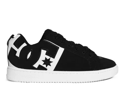 Zapatilla DC Court Graffik Mujer Negro - Real Kicks