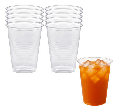 Set 50 Vasos Plastico 10oz 300ml Transparente Desechable