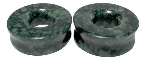 Par De Expansores De Jade Guatemala Con Perforación 28mm