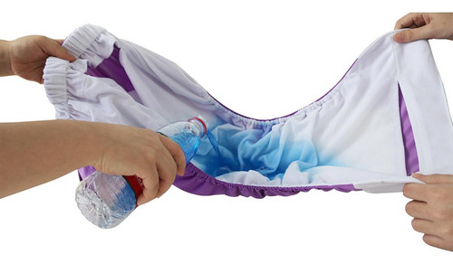 Q Pantalones Impermeables Para Pañales Púrpura