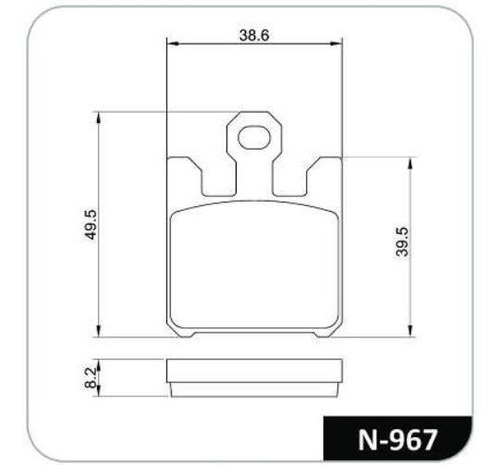 Pastilla Moto Kawasaki Gtr 1400 07- Cobreq N-967