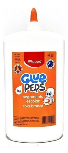 Pegamento Maped Escolar Adhesivo Glue Peps 1000 Gr 1kg Maped Color Blanco