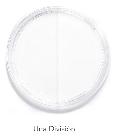 Caja Petri De Plastico 100x15mm Con 1 Div 180pzas