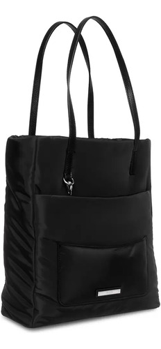 Bolsa Steve Madden Estilo Tote Con Cosmetiquera Color Negro