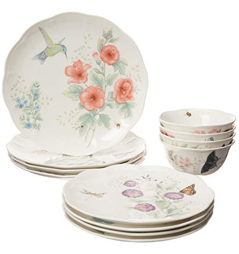 Set Vajilla Mariposas Lenox 12pc.