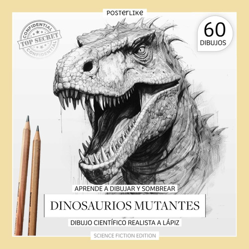 Libro: Aprende A Dibujar Y Sombrear Dinosaurios Mutantes: Di