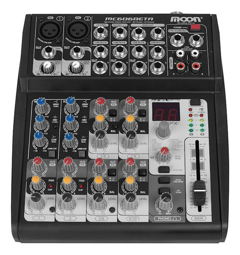 Consola Moon Mc606 Beta 6 Entradas Mixer Estudio Sonido Fx