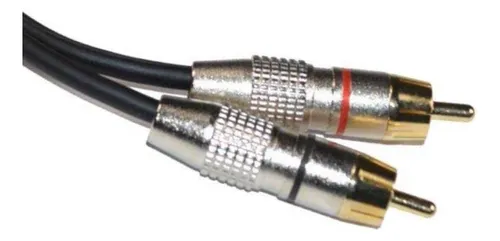 Hqrp Dual Xlr Macho Y Doble Rca Macho Phono Enchip Twin Sign