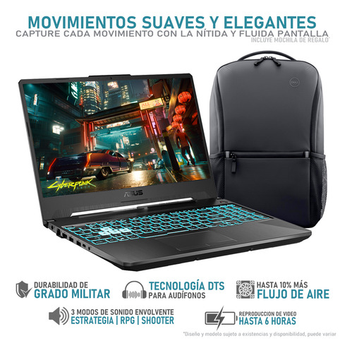 Laptop Gamer Asus Tuf A15 Rtx 3050 R7 24gb 1.5tb Mochila