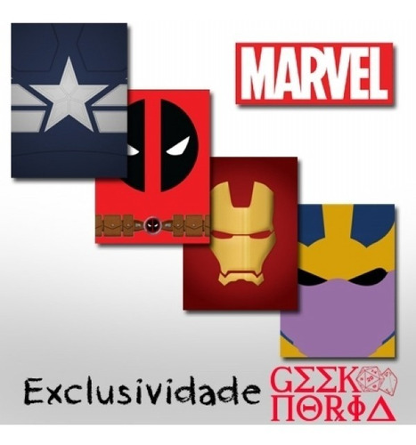 Marcador Magnético Personalizado Personagens Marvel