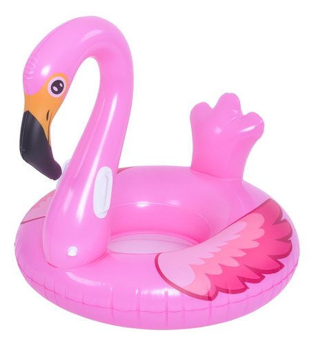 Flotador Inflable Redondo Flamenco Rosa Verano Piscina 115cm