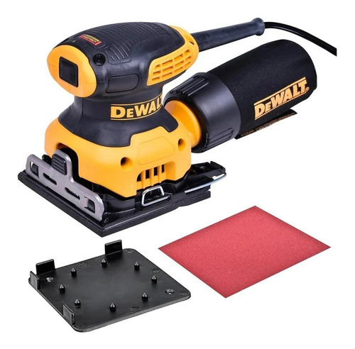 Lixadeira profissional orbital DeWalt DWE6411 amarela 60Hz 230W 127V