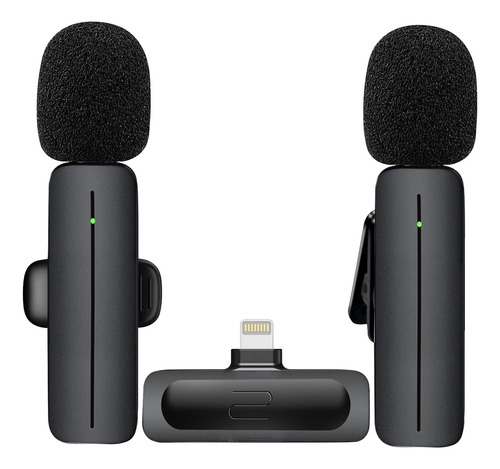 Mini Micrófonos Inalámbricos Para iPhone Y iPad Doble Micr