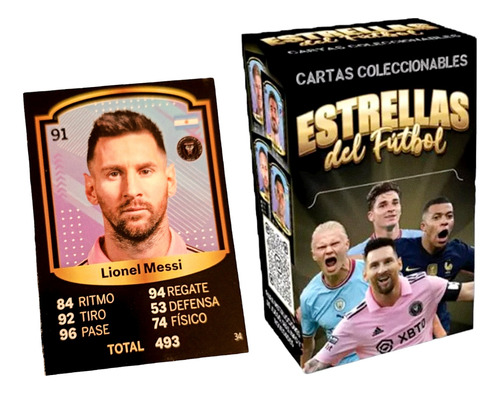 Estrellas Del Futbol - Caja De Cartas - Mazo Inicial + Messi