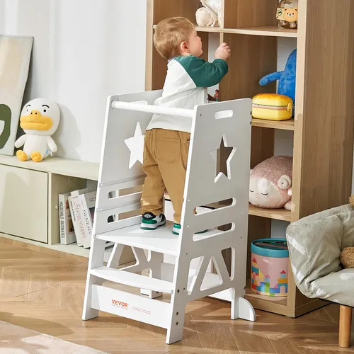 Taburete Tower Step Vevor De 3 Niveles Ajustable En Altura P
