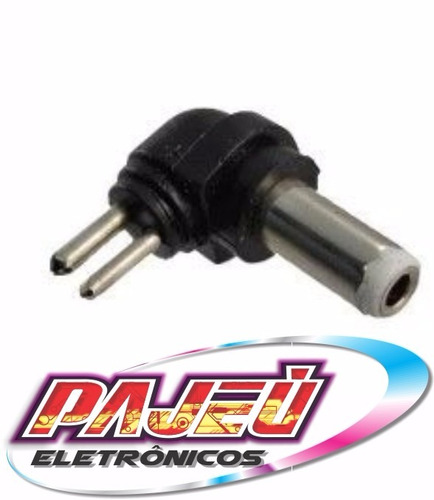 10 Conector Plug Fonte Carregador Universal Pino Branco